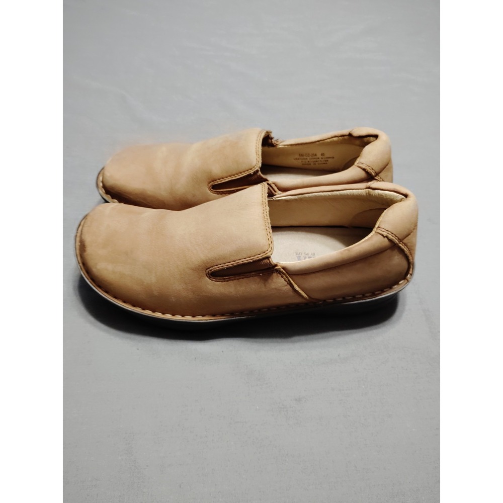 ALEGRIA "OZ" Men 40 (7.5) Chestnut Nubuck Slip-On AM-OZ-204 Comfort Casual Shoes - Picture 8 of 12